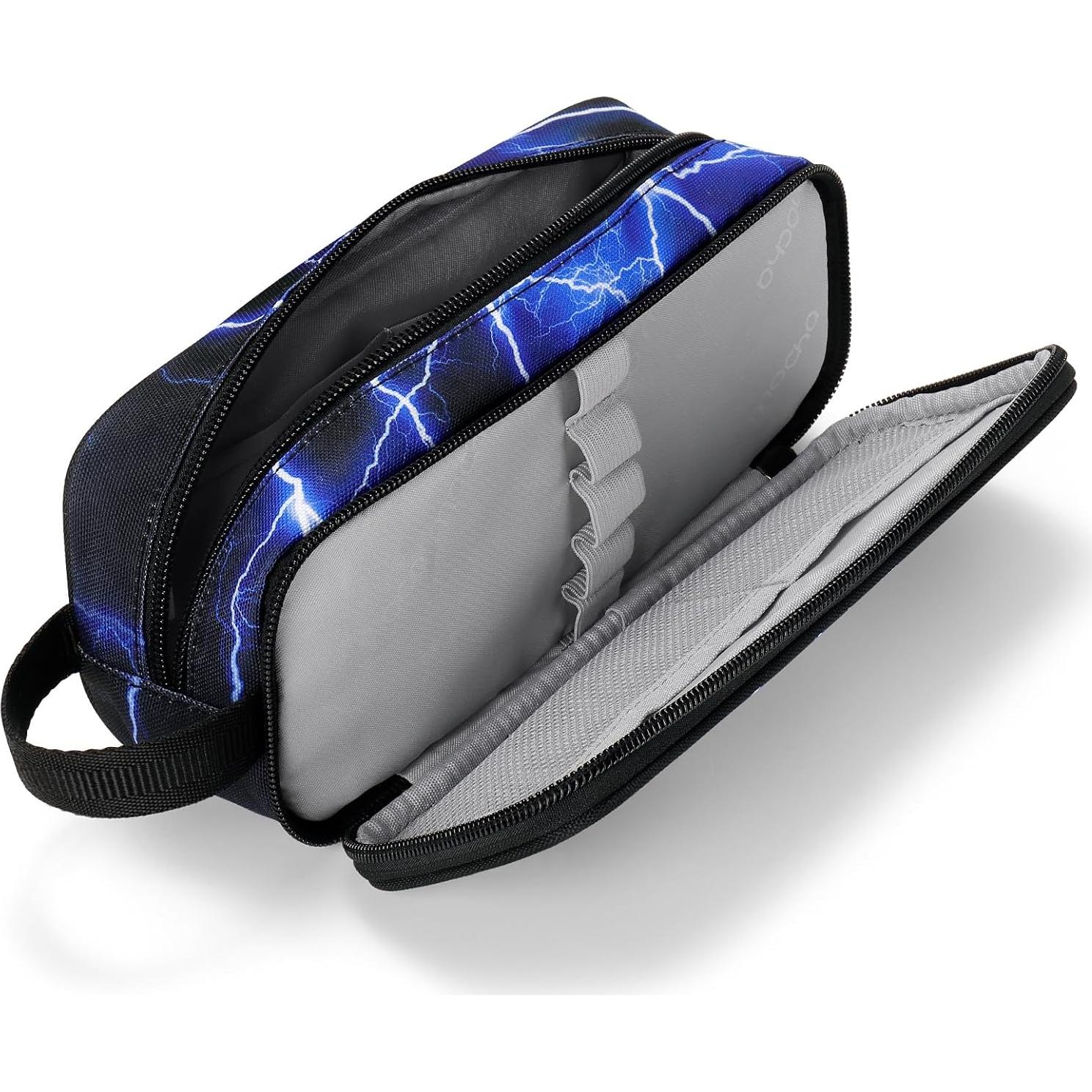 Estuche de Lápices Choco Mocha Azul 2 Compartimentos 22x10x10cm