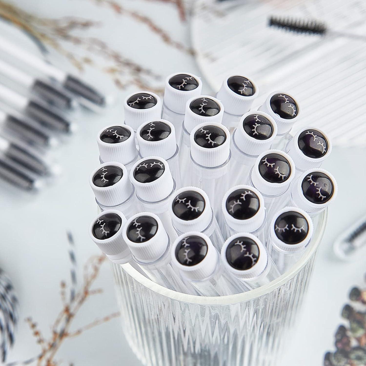 Set de 80 Piezas de Tubos y Cepillos de Pestañas TUZAZO