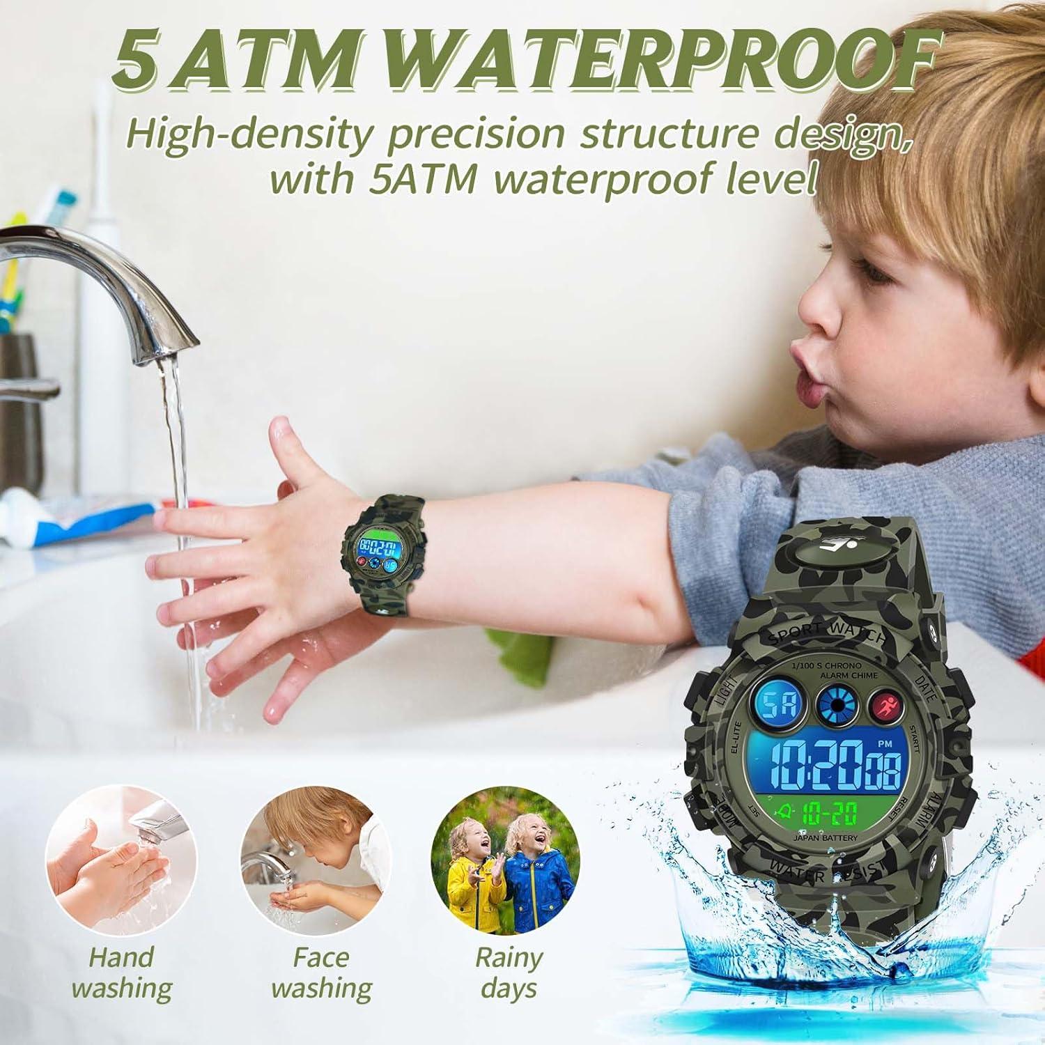 Reloj Digital Deportivo Impermeable Dayllon para Niños Verde