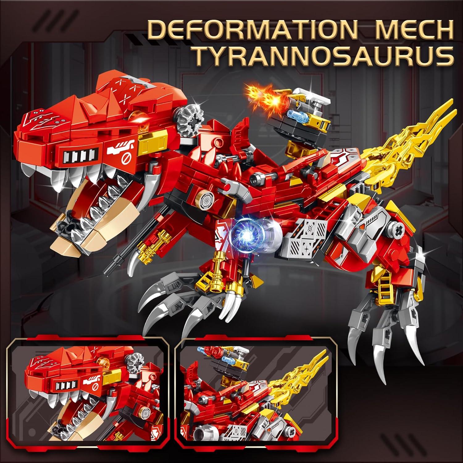 Kit de Construcción Dinosaurio T-Rex 2 en 1 STEM 504 Piezas