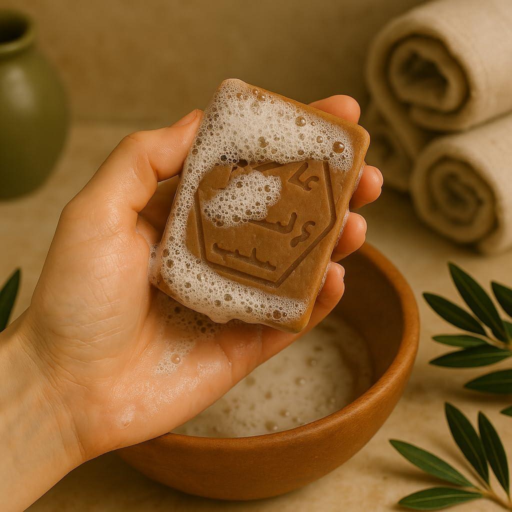 Jabón Natural de Aleppo Olippo 2-Pack 190g - Orgánico y Hecho a Mano