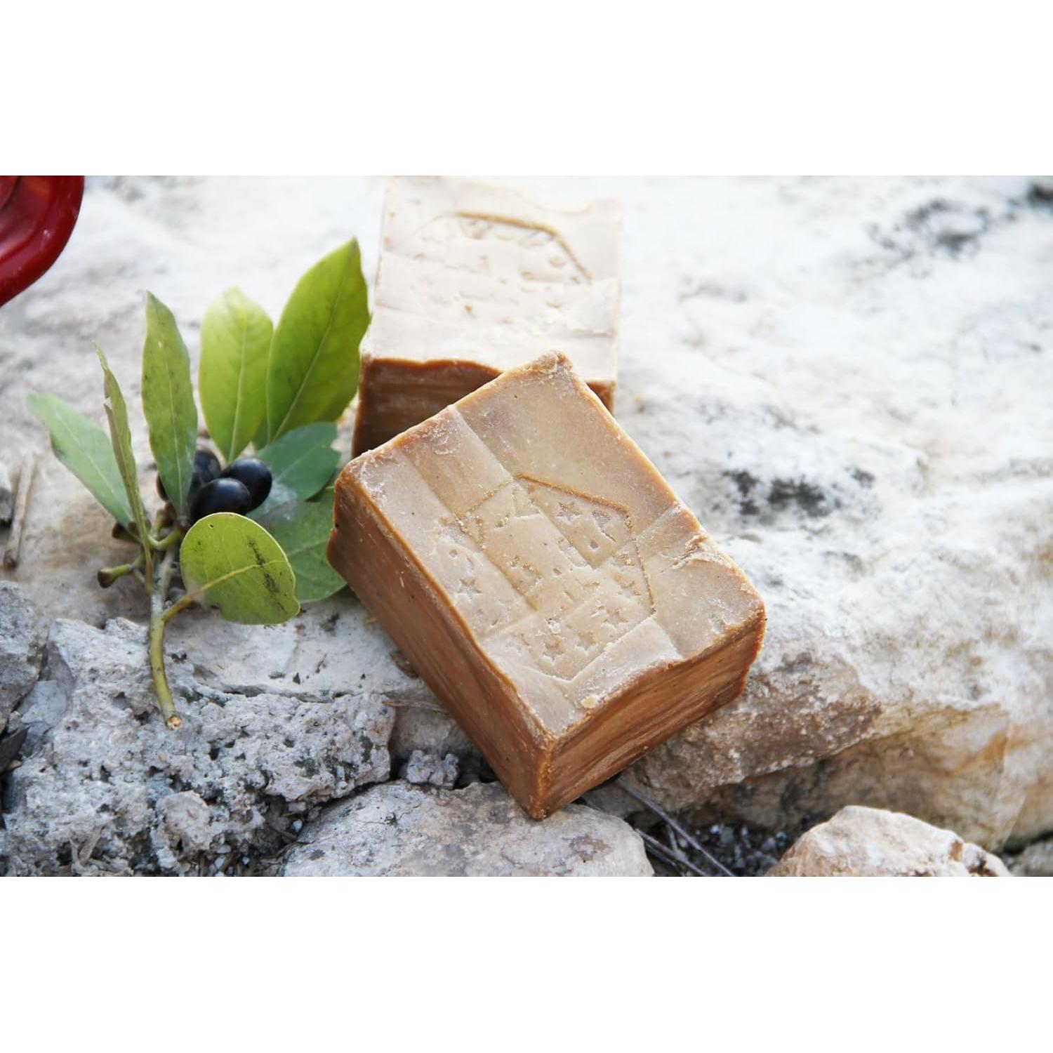 Jabón Natural de Aleppo Olippo 2-Pack 190g - Orgánico y Hecho a Mano