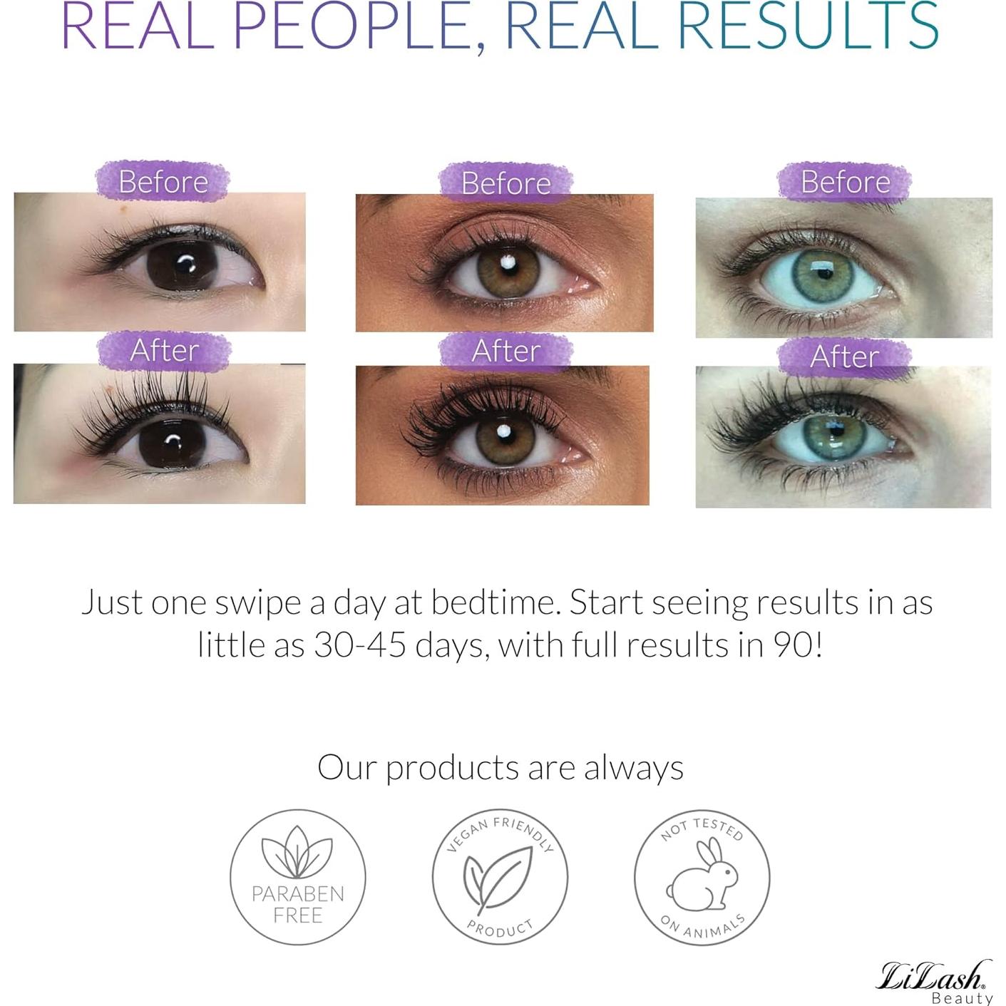 Suero de Pestañas LiLash 2mL Acondicionador Natural Vegano