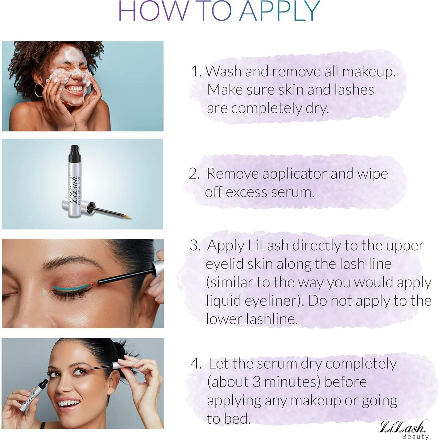 Suero de Pestañas LiLash 2mL Acondicionador Natural Vegano