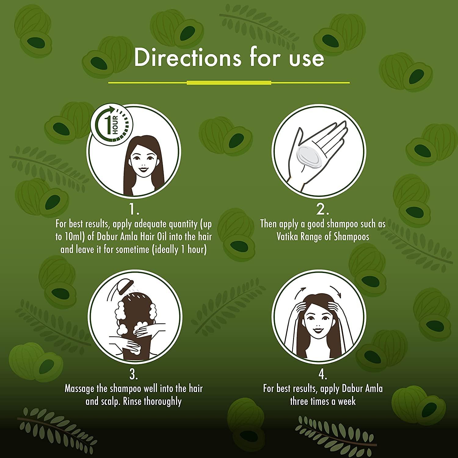 Aceite para el cabello Dabur Amla 500 ml - Hidratante Aloe