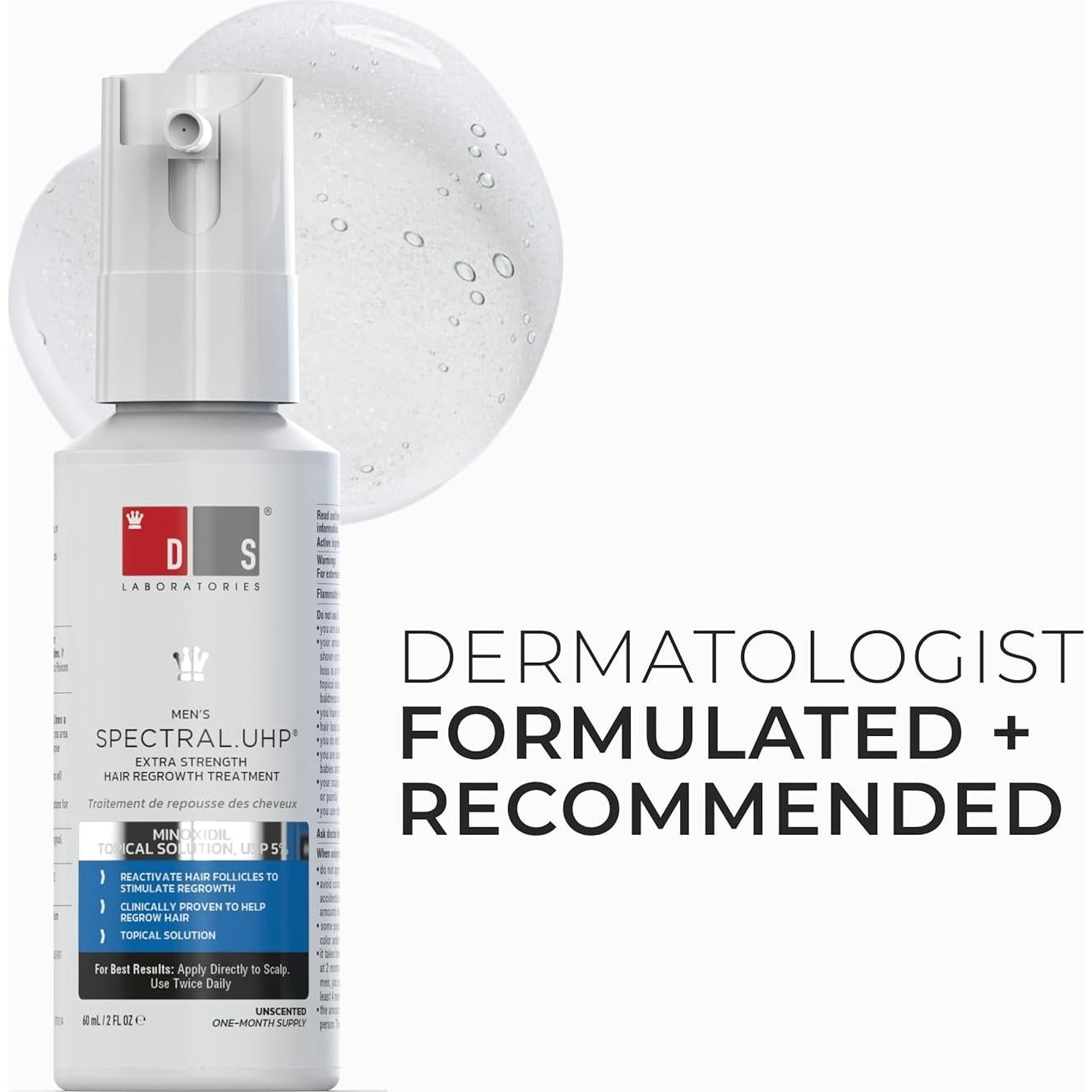 Suero Capilar DS Labs Spectral.UHP 5% Minoxidil 60mL