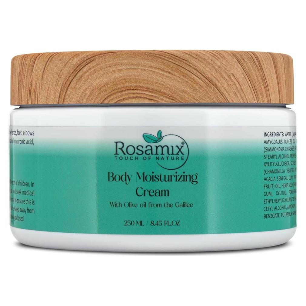 Crema Hidratante Corporal Rosamix 250 ml - Manteca de Karité y Ácido Hialurónico