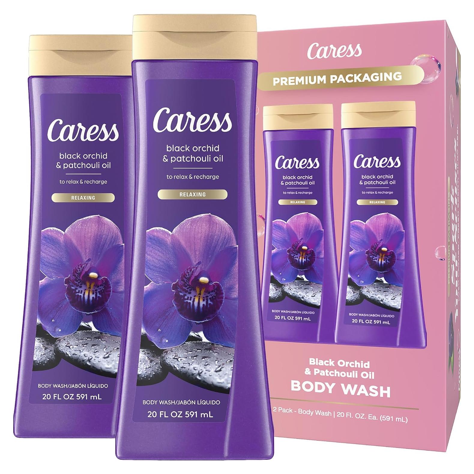 Jabón de Cuerpo Caress Orquídea Negra y Pachulí 591 ml (2 unidades)
