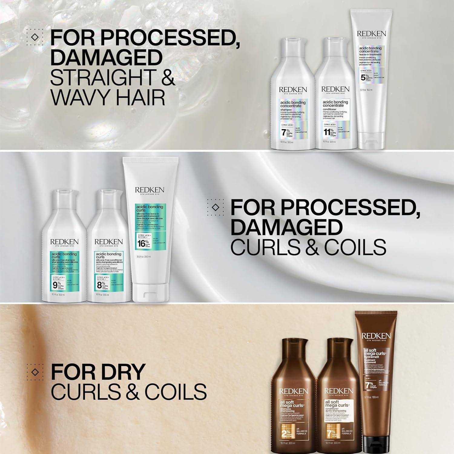 Champú Ácido para Rizos Redken 30 ml - Hidratación y Reparación