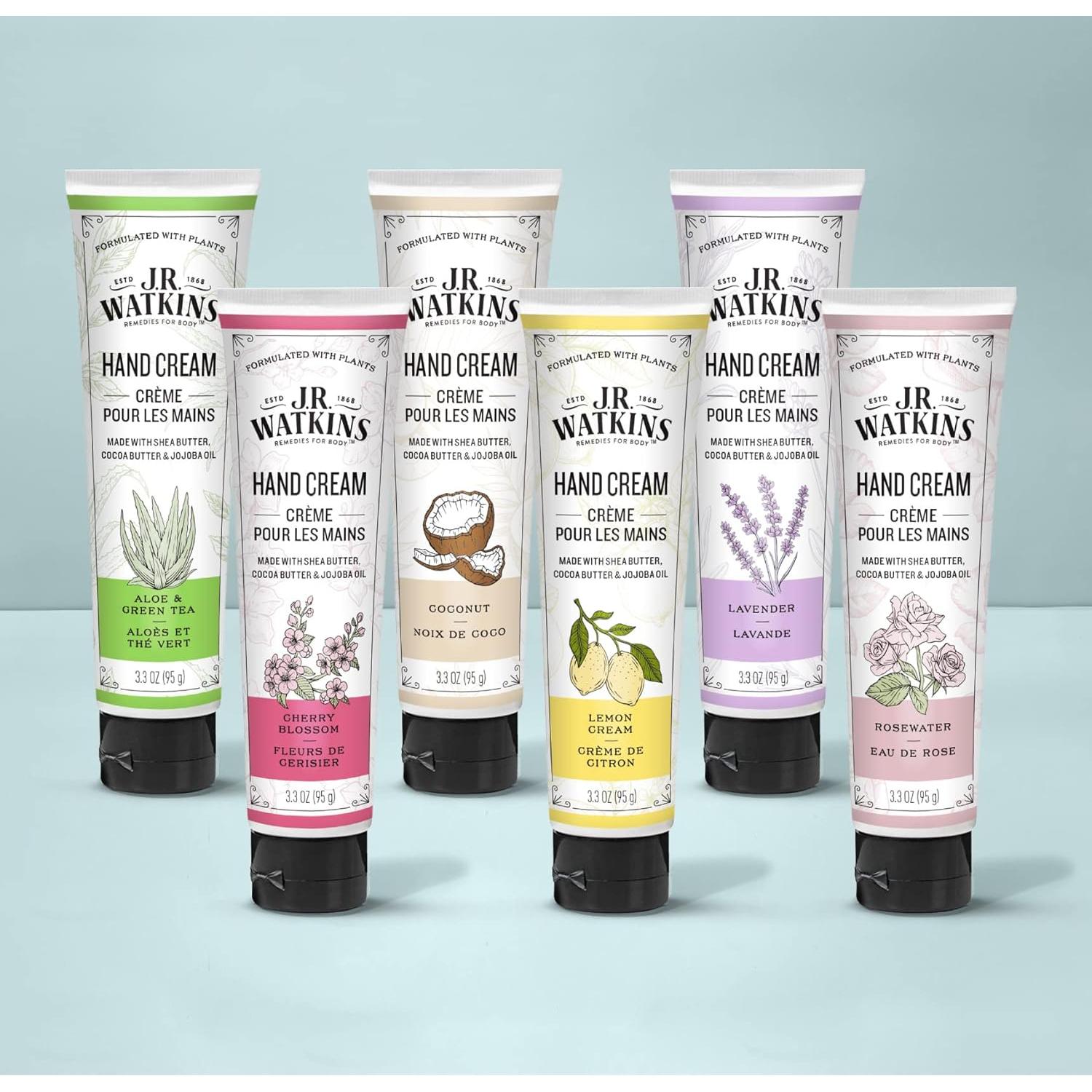 Crema Hidratante para Manos J.R. Watkins 93.4ml Aloe Té Verde