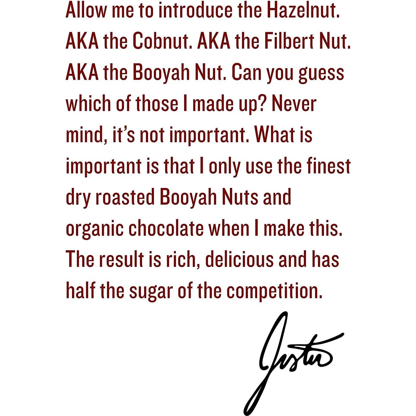 Mantequilla de Avellana y Almendra Justin 454g Cacao Orgánico