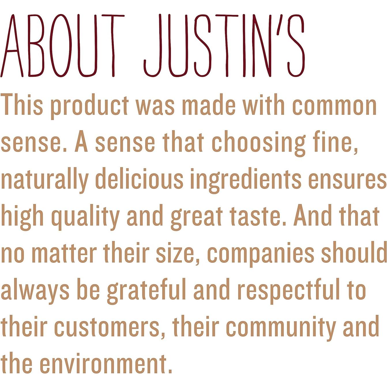 Mantequilla de Avellana y Almendra Justin 454g Cacao Orgánico