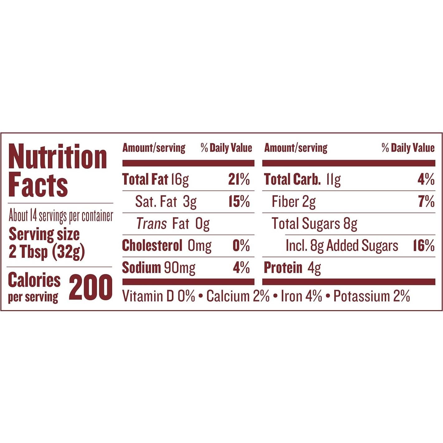 Mantequilla de Avellana y Almendra Justin 454g Cacao Orgánico