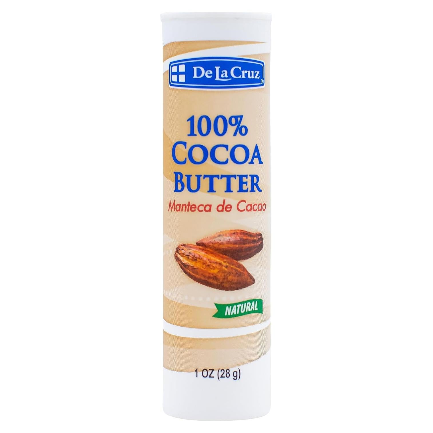Manteca de Cacao Pura De La Cruz - Hidratante Natural 28.35 g