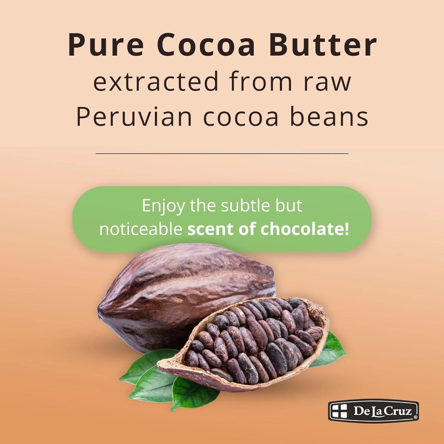 Manteca de Cacao Pura De La Cruz - Hidratante Natural 28.35 g