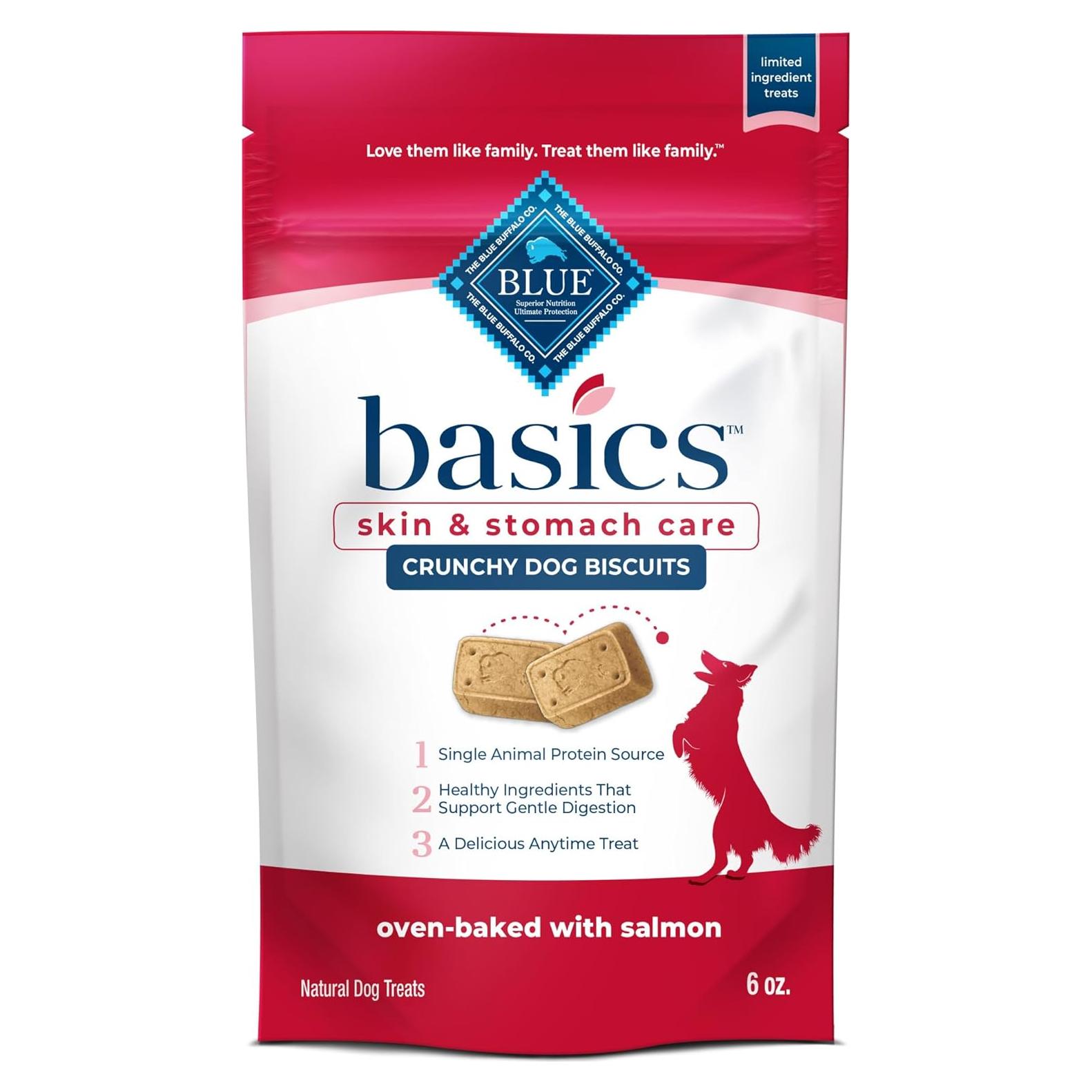 Galletas Crujientes Blue Buffalo Basics Salmón y Papa 170g