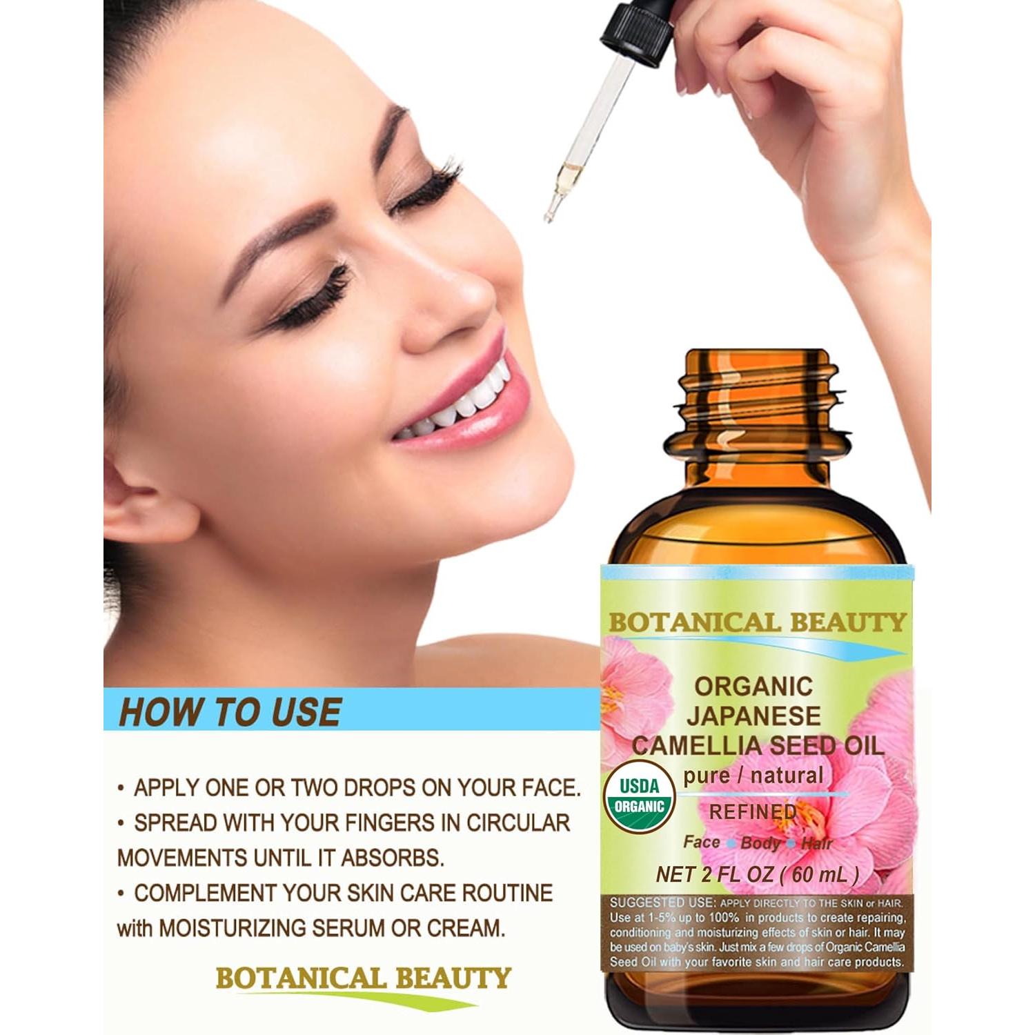 Aceite de Semilla de Camelia Orgánico Japonés 15 ml Belleza Botánica