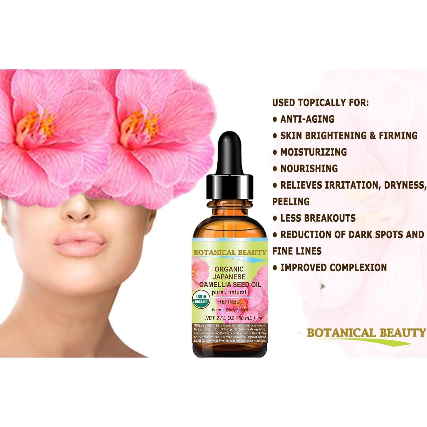 Aceite de Semilla de Camelia Orgánico Japonés 15 ml Belleza Botánica