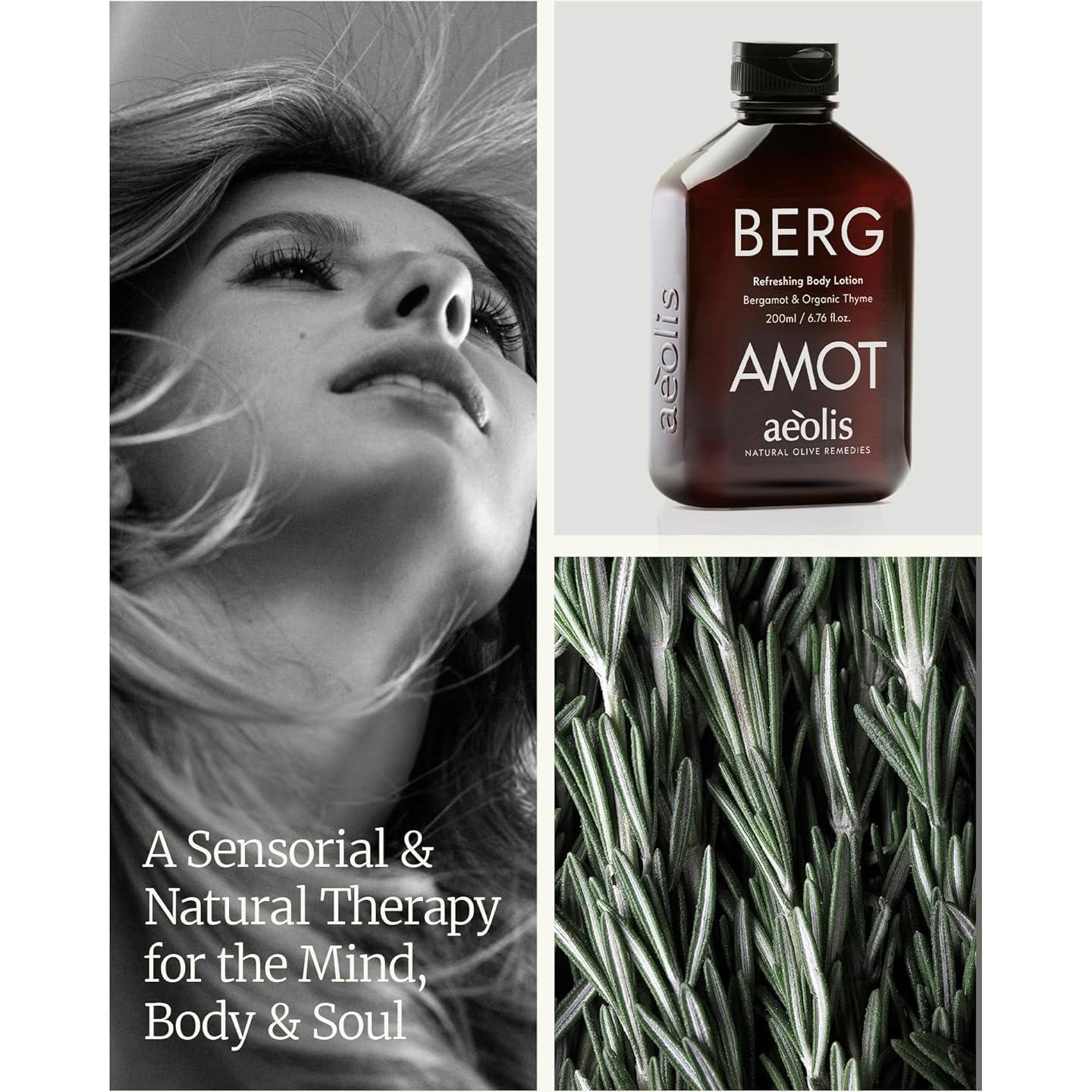 Loción Corporal Refrescante AEOLIS Bergamota 199.5 ml - Hidratante Vegano