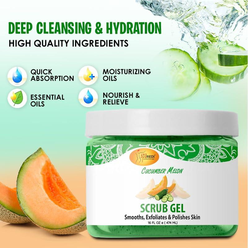 Gel Exfoliante de Pómez SPA REDI 454 g Melón y Pepino
