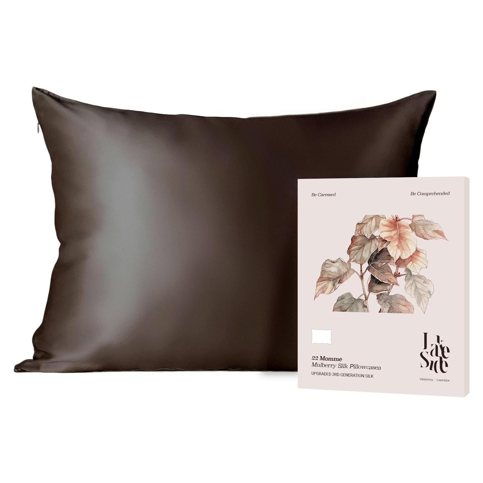 Funda de Almohada de Seda de Morera 22 Momme Oriental LakeSide