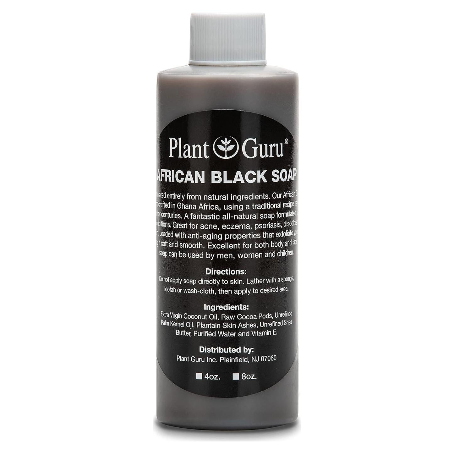 Jabón Negro Africano Plant Guru 113g - Natural para Piel y Cabello