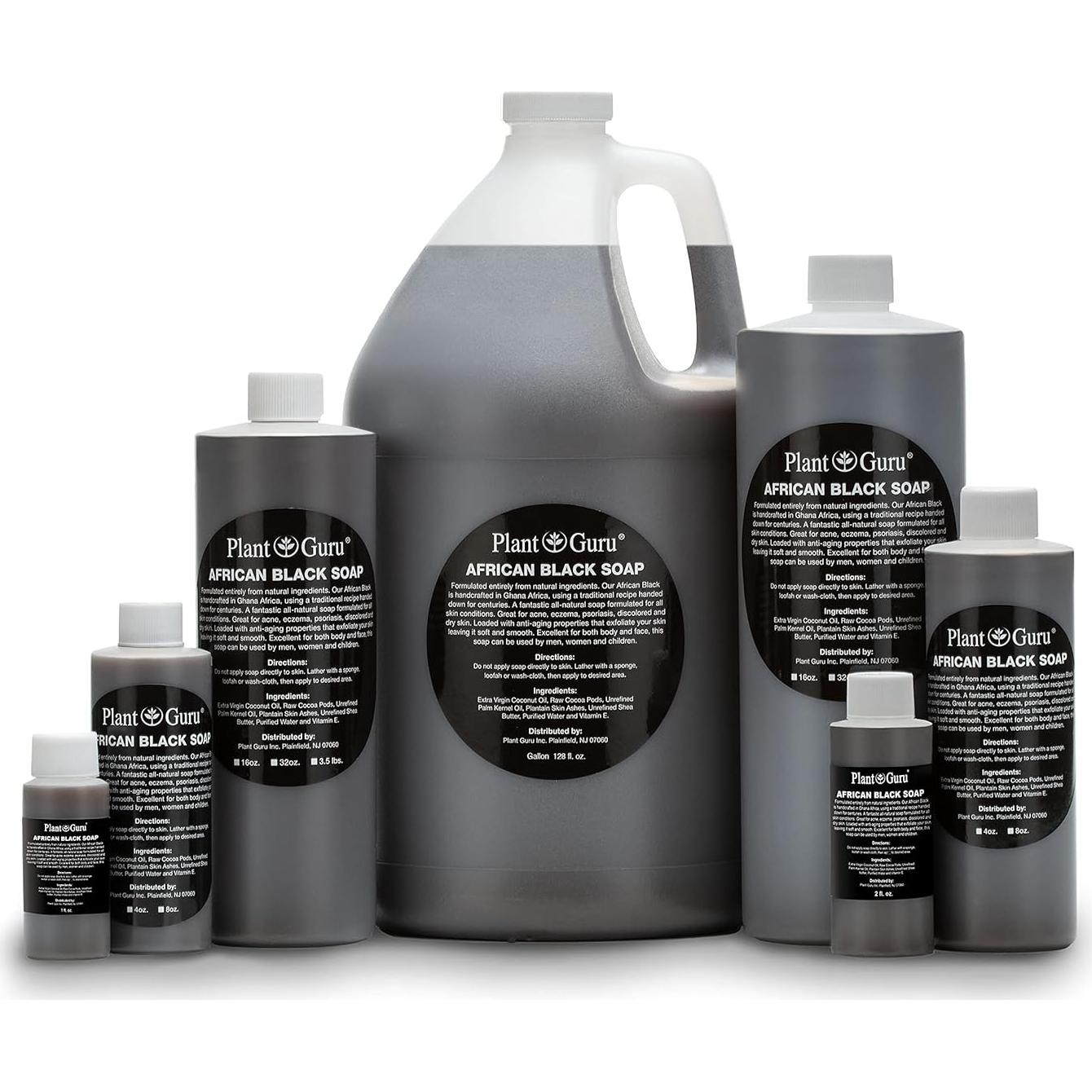 Jabón Negro Africano Plant Guru 113g - Natural para Piel y Cabello