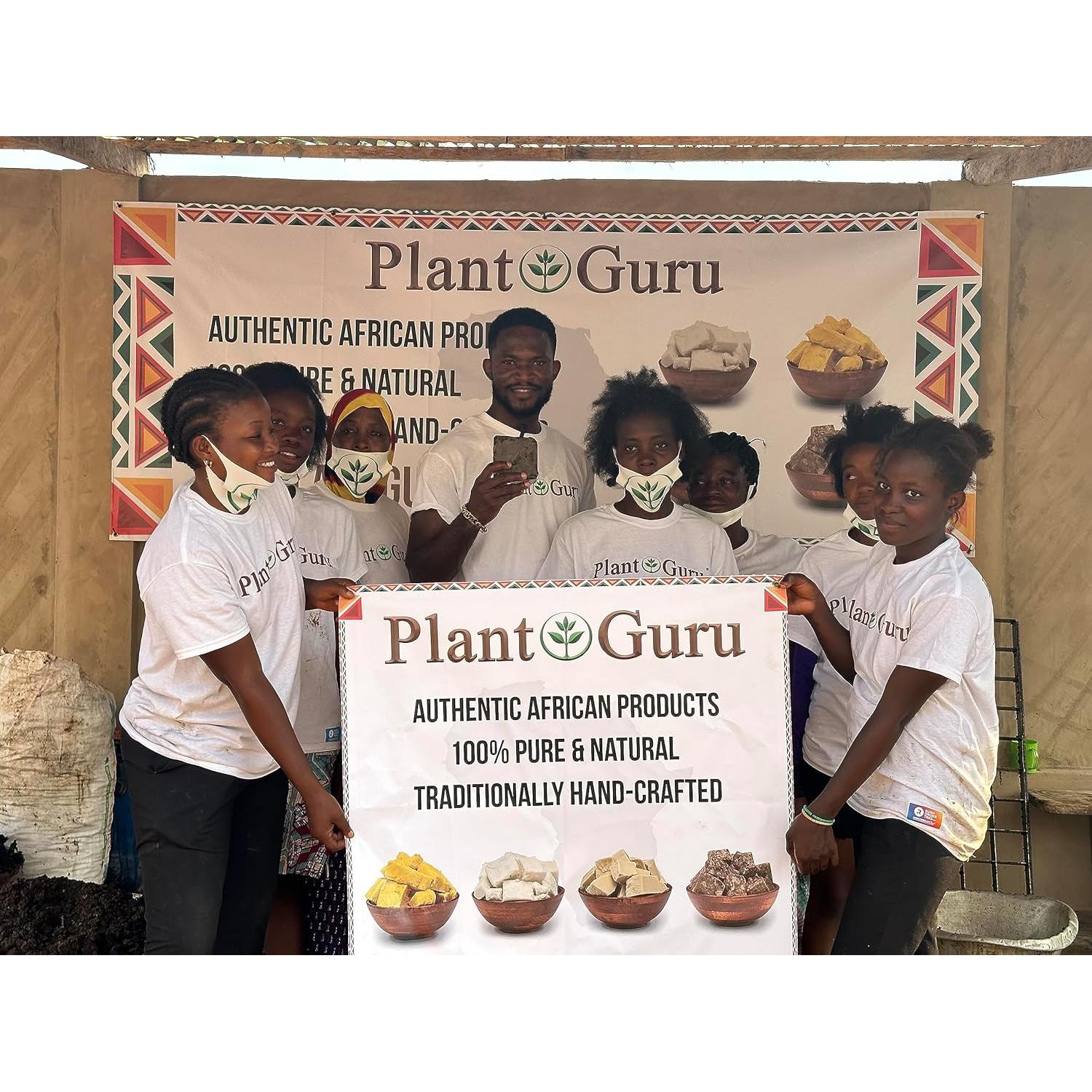 Jabón Negro Africano Plant Guru 113g - Natural para Piel y Cabello