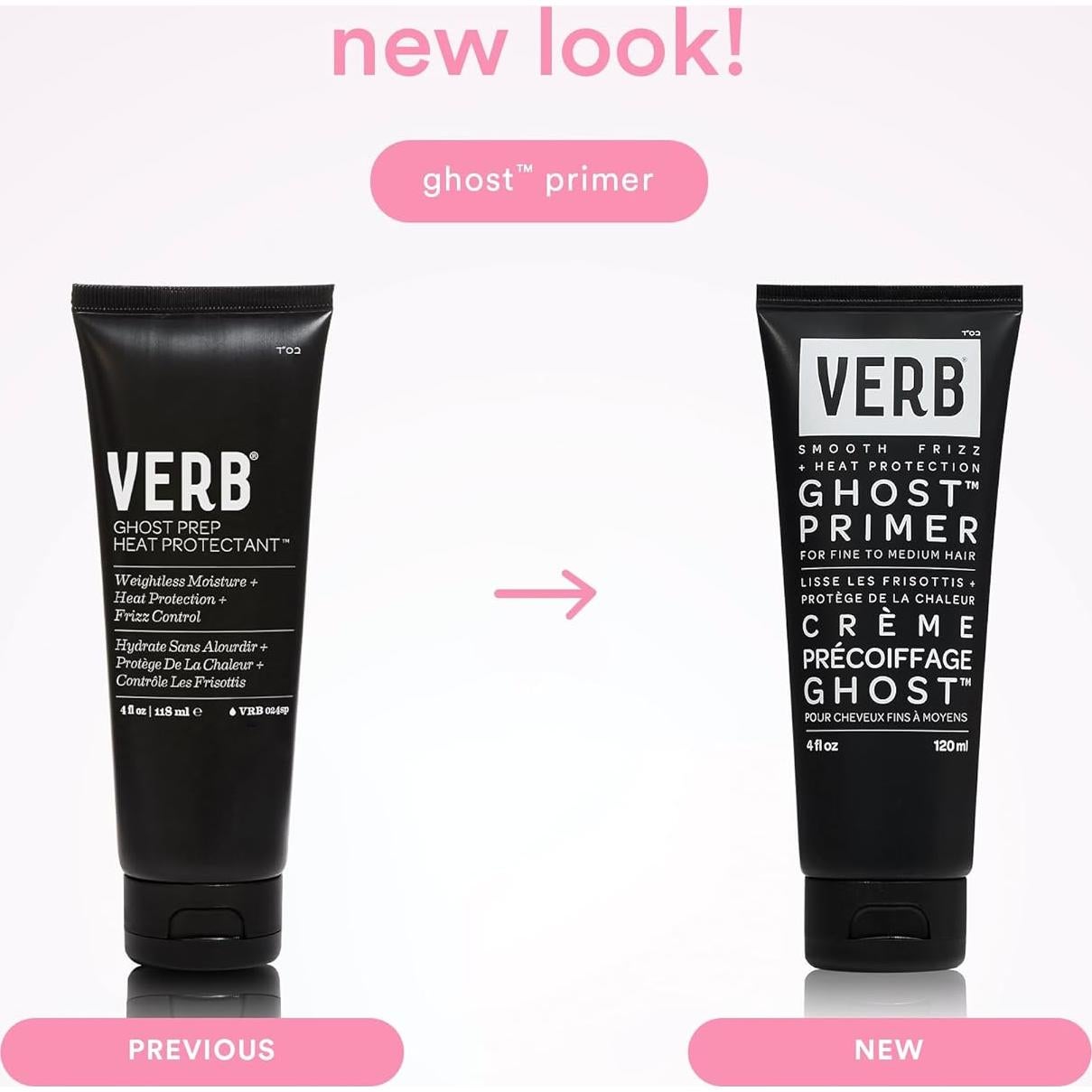 Protector de Calor VERB Ghost Primer 132g - Control de Frizz