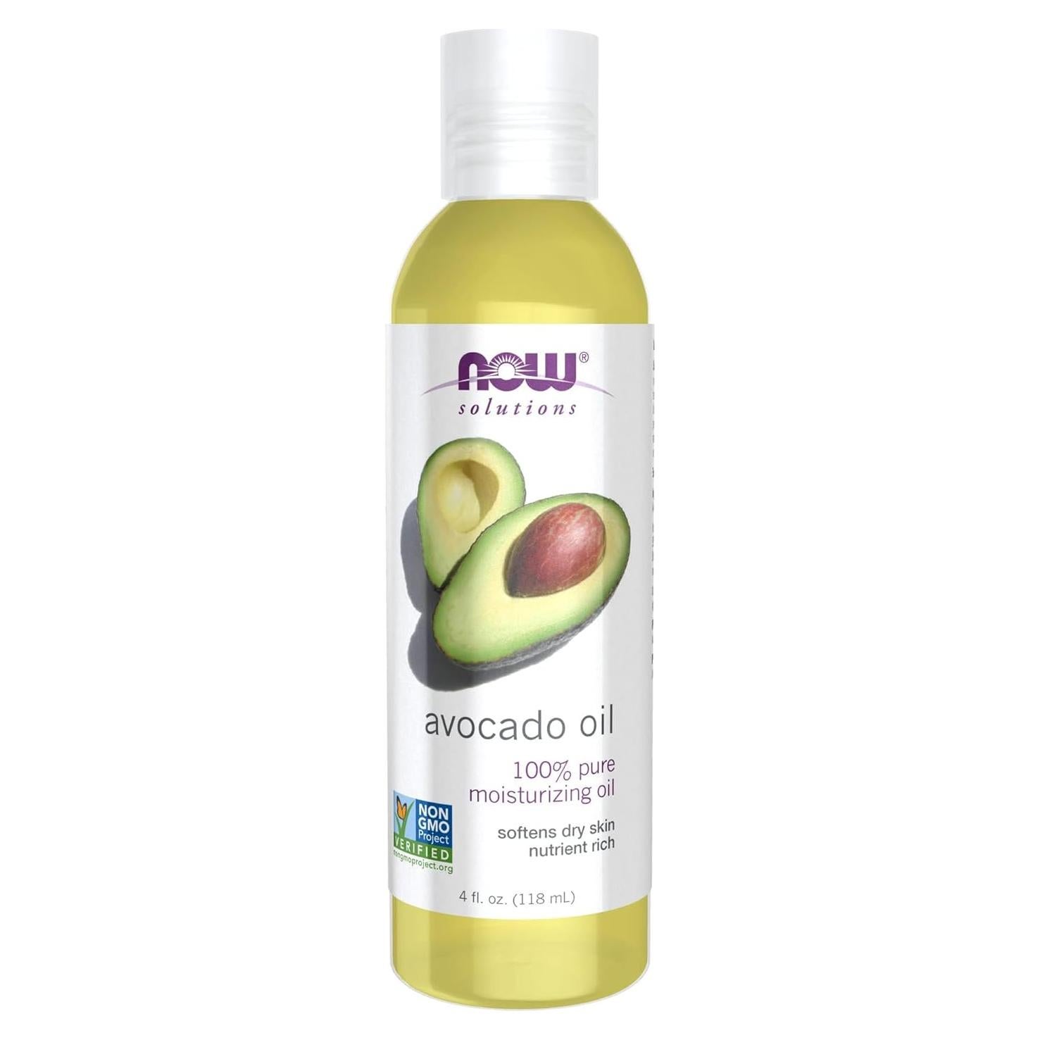 Aceite de Aguacate 100% Puro NOW Foods 113.4g Hidratante