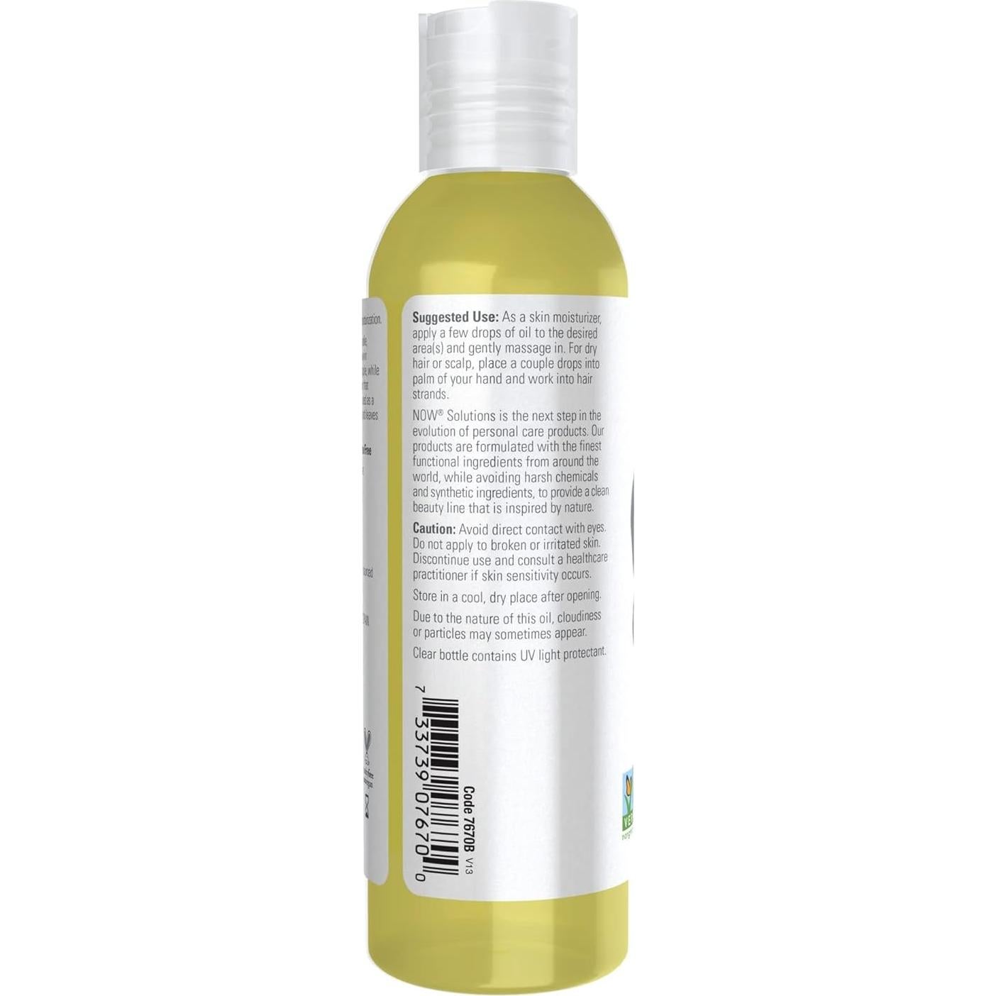 Aceite de Aguacate 100% Puro NOW Foods 113.4g Hidratante