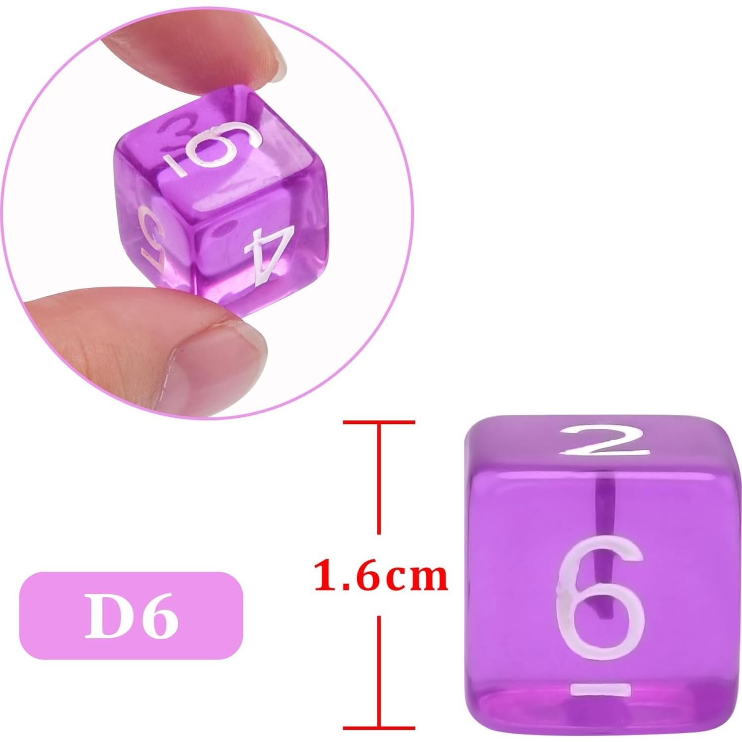 Juego de Dados Poliedricos AUSTOR 70 Piezas 6 Caras Colores Mixtos