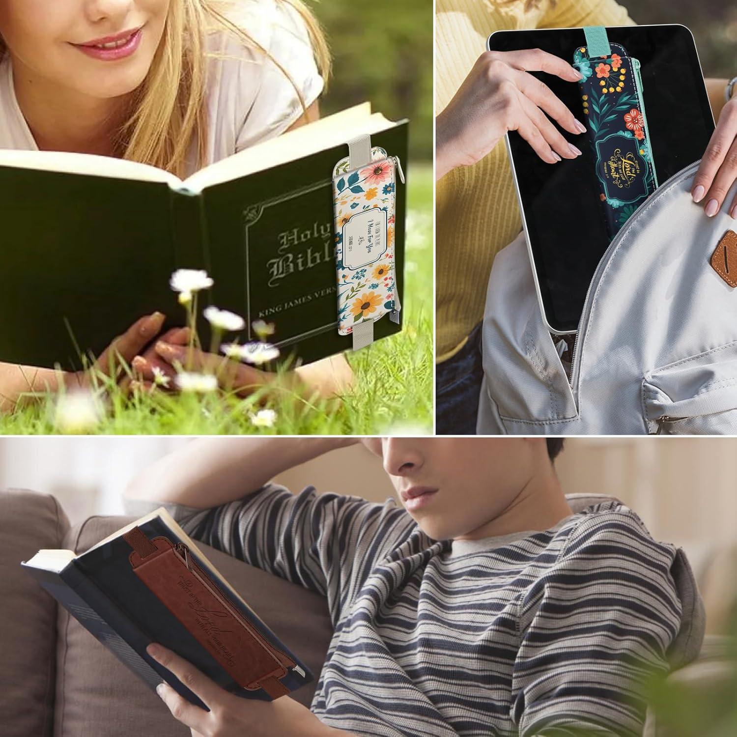 Soporte Elástico para Bolígrafos FINPAC - 2 Pack, Cuero PU