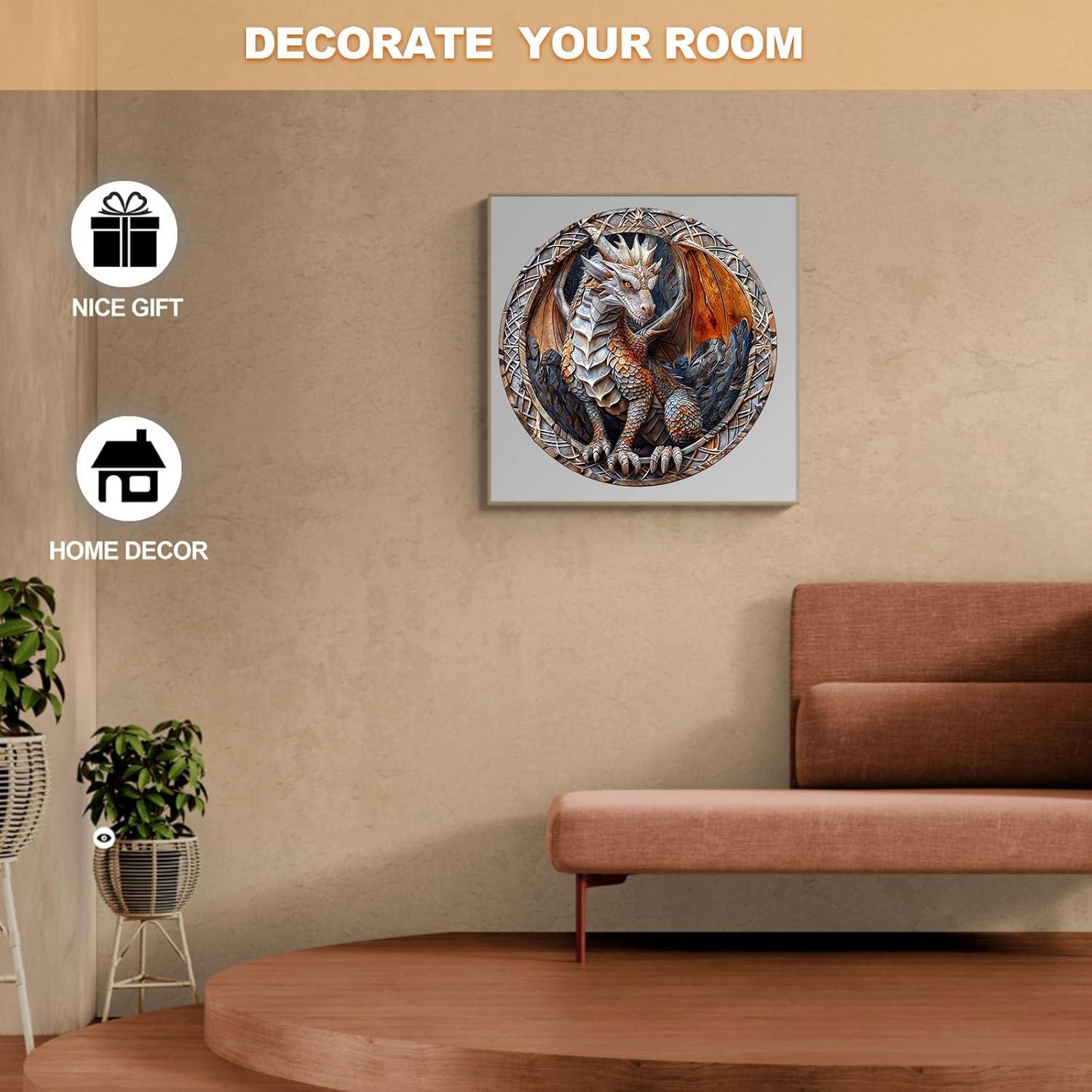 Rompecabezas de Madera 3D Dragón de Cueva NABYSHOP 100 Piezas