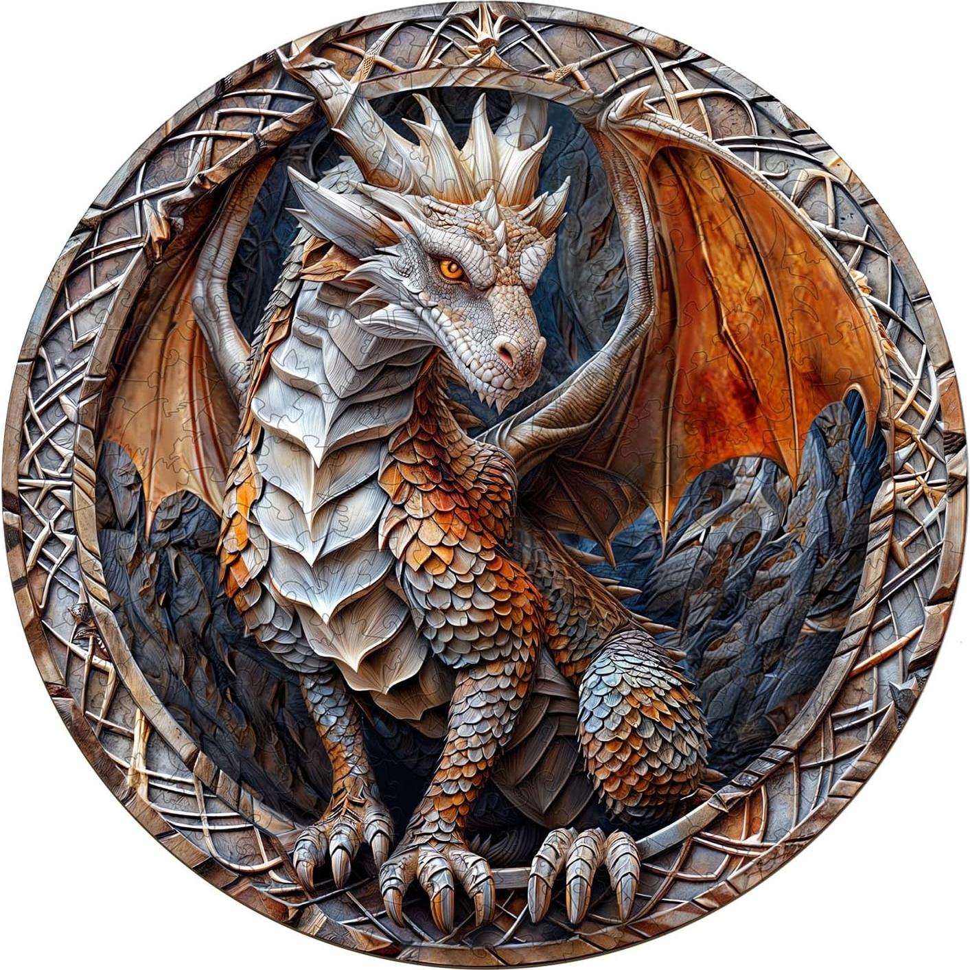 Rompecabezas de Madera 3D Dragón de Cueva NABYSHOP 100 Piezas