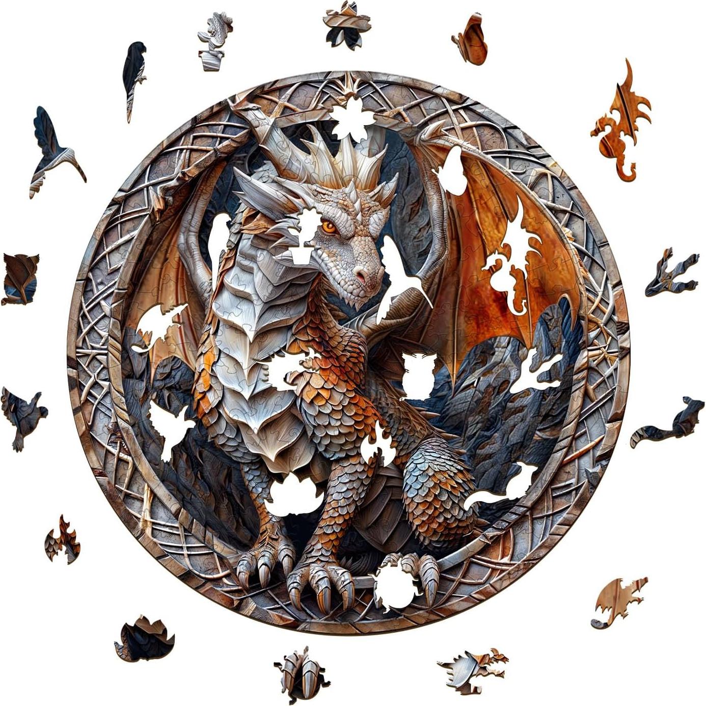 Rompecabezas de Madera 3D Dragón de Cueva NABYSHOP 100 Piezas