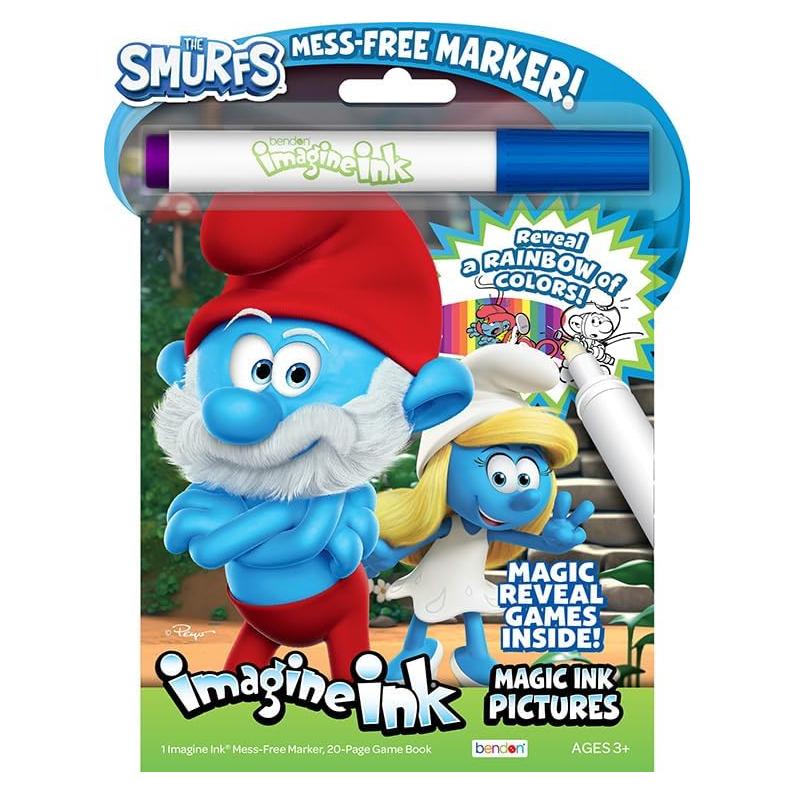 Libro para Colorear Imagine Ink Pitufos - Sin Desorden, 1 Unidad