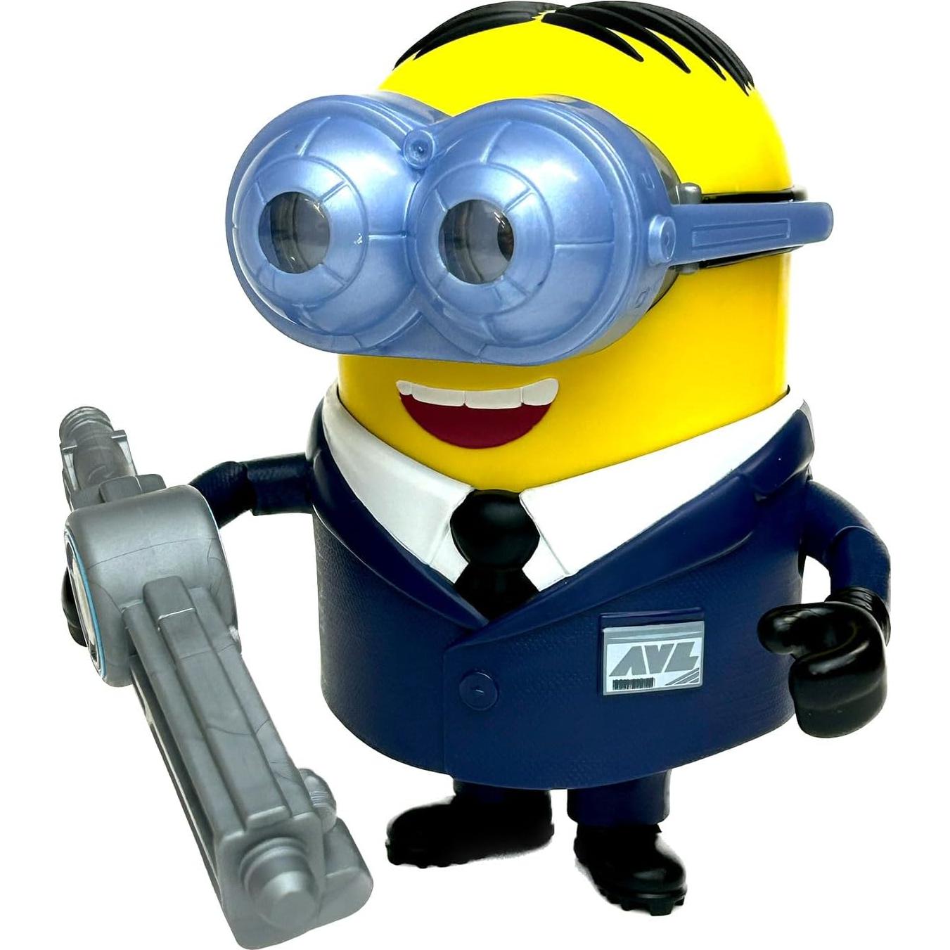 Figura Coleccionable Minions Agente AVL Dave 14cm MOOSE TOYS