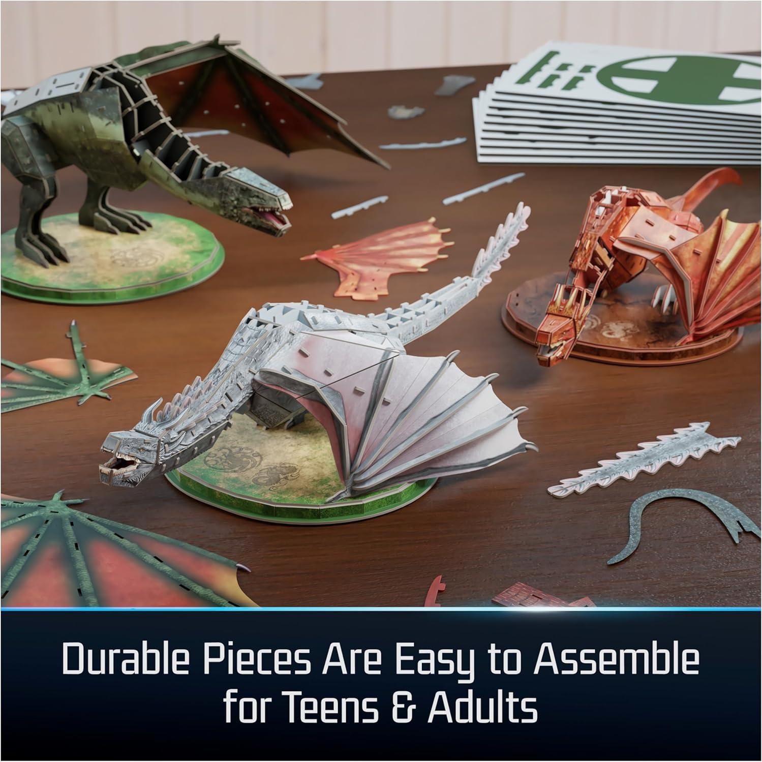 Kit de Modelo 3D Casa del Dragón Spin Master - 3 Dragones 350 Piezas