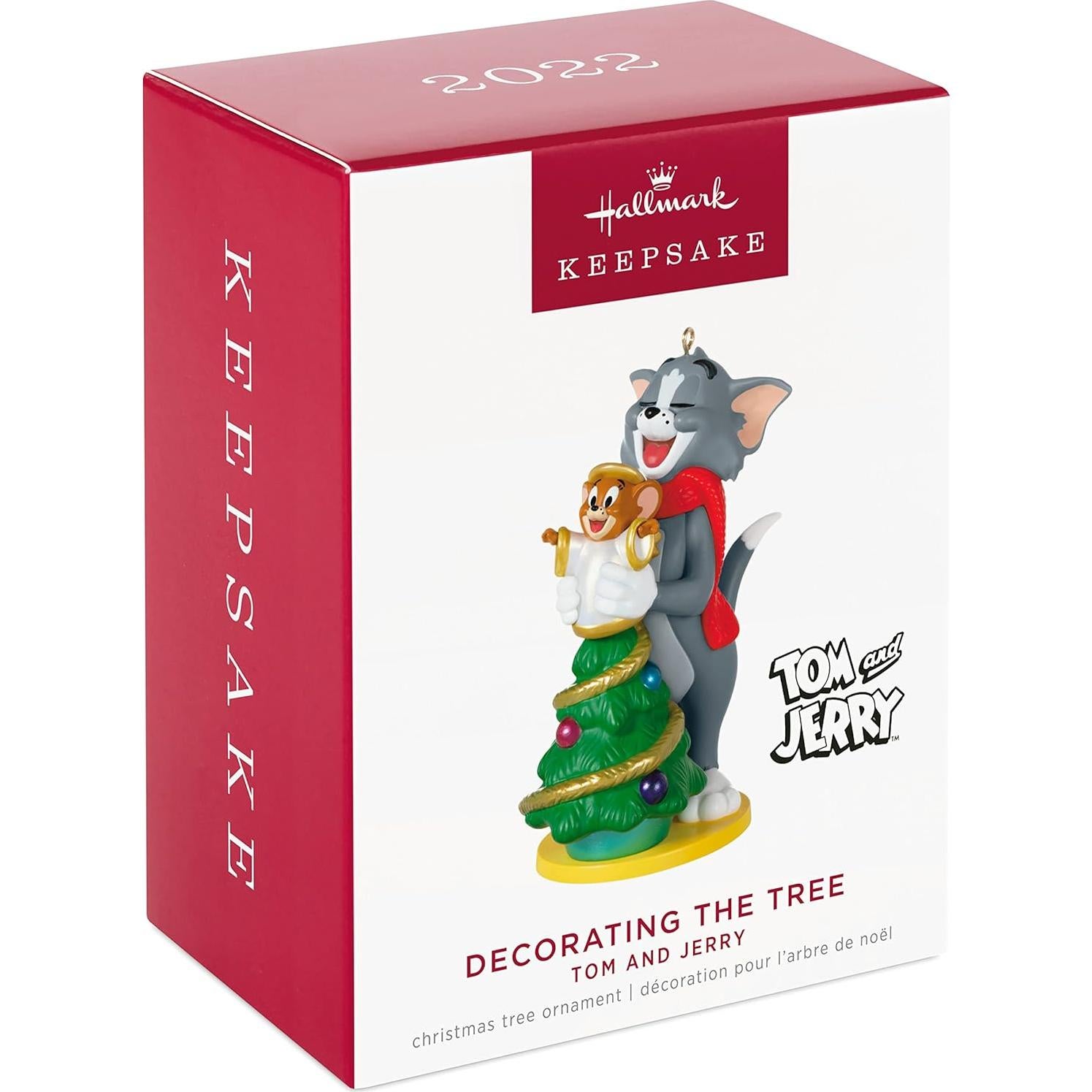 Adorno Navideño Hallmark Keepsake 2022 Tom y Jerry 6.2 cm