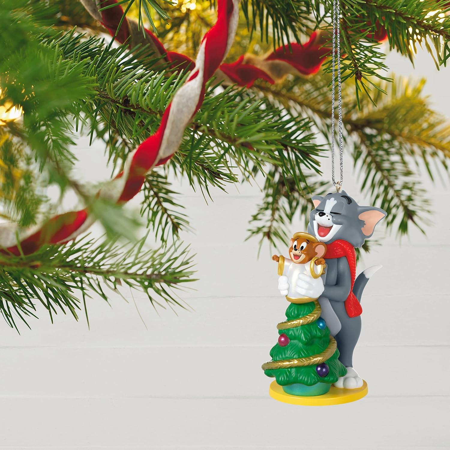 Adorno Navideño Hallmark Keepsake 2022 Tom y Jerry 6.2 cm