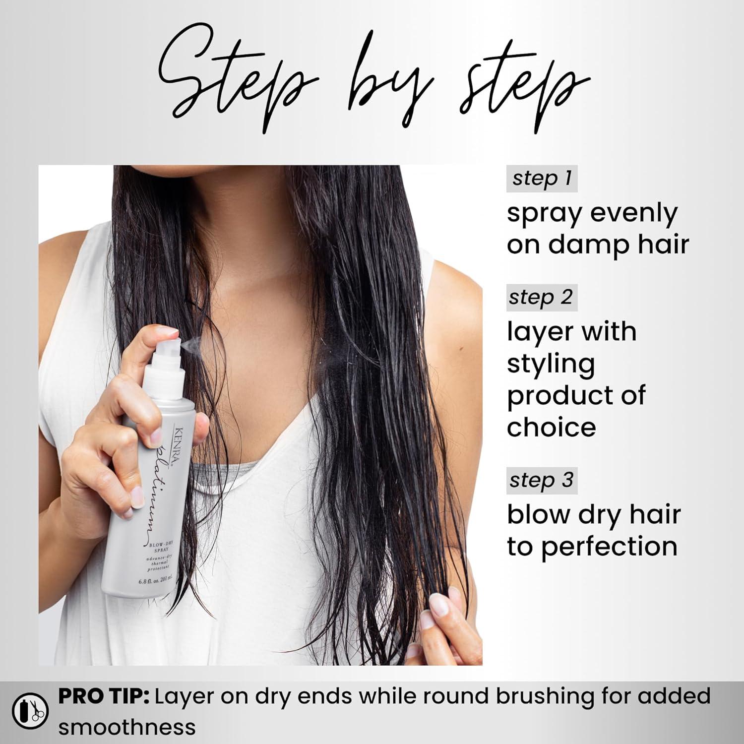 Spray Secador Kenra Platinum 200 ml | Protector Térmico