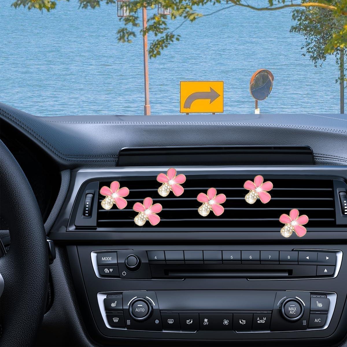 Clip de Ventilación de Aire Mandark 6PCS Margarita Rosa