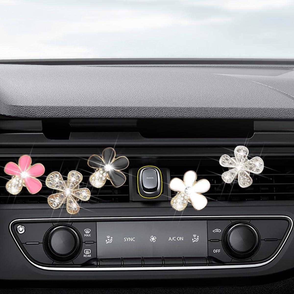 Clip de Ventilación de Aire Mandark 6PCS Margarita Rosa