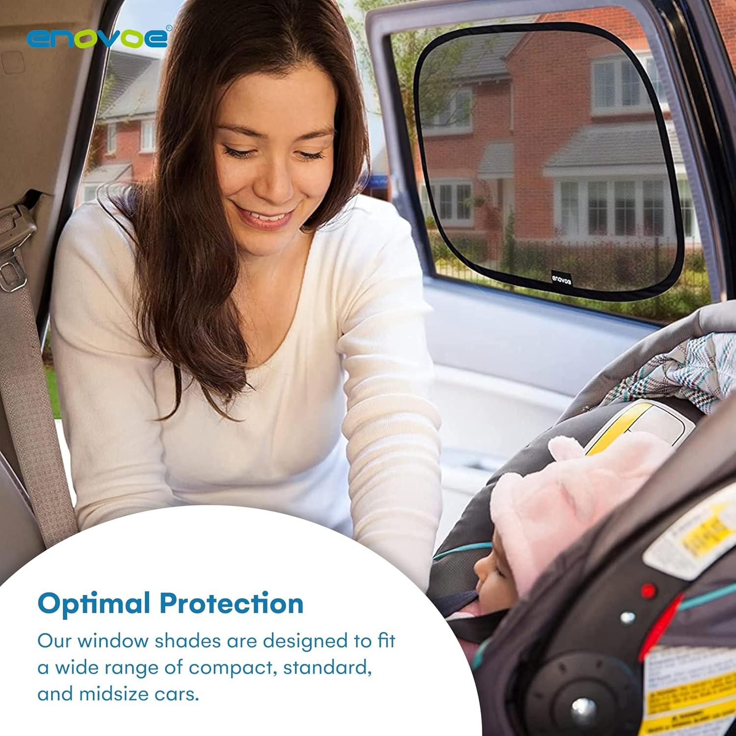 Sombrillas para Ventanas de Auto Enovoe - 2 Piezas 48.3x30.5 cm