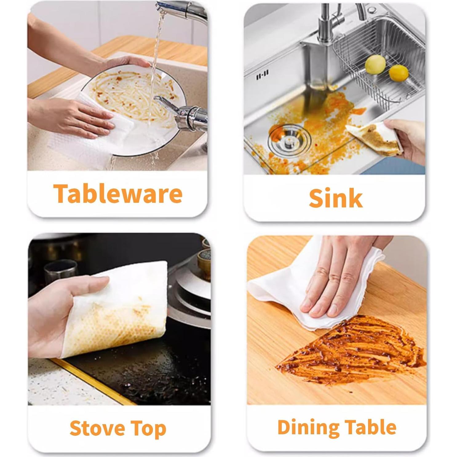 Toallitas de limpieza VIETDAI XL 25x20 cm aroma limón - 4 unidades