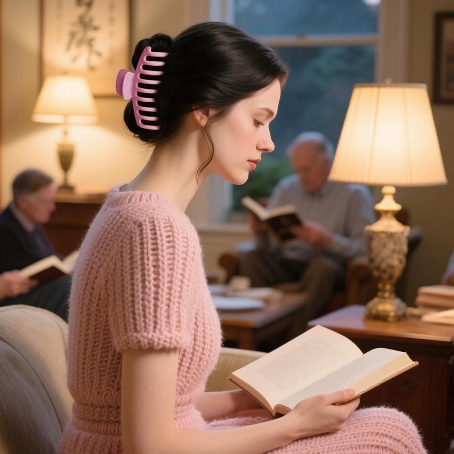 Clips de Pelo Jumbo TOCESS 8 Pzs Antideslizantes 11 cm