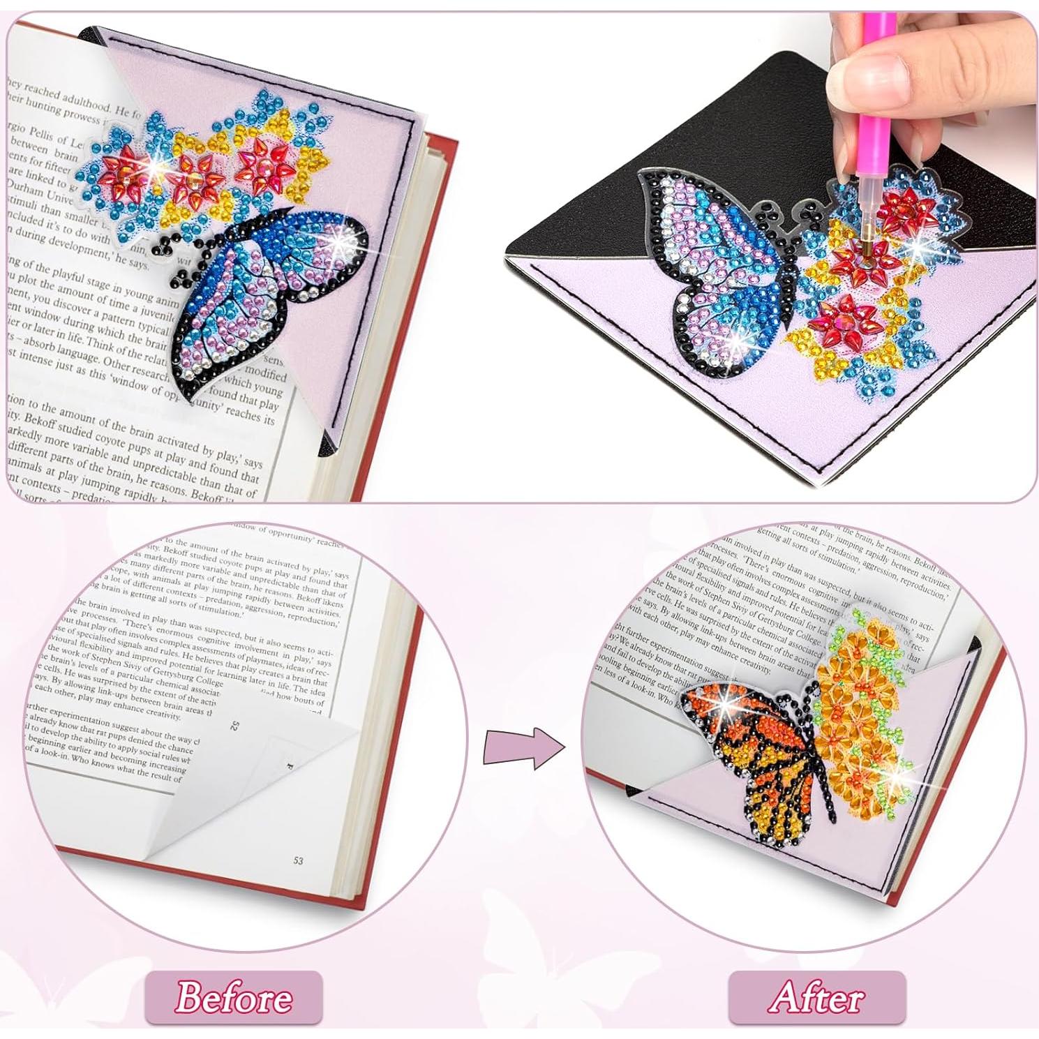 Set de 8 Marcadores de Pintura de Diamante WIVICO - Mariposa