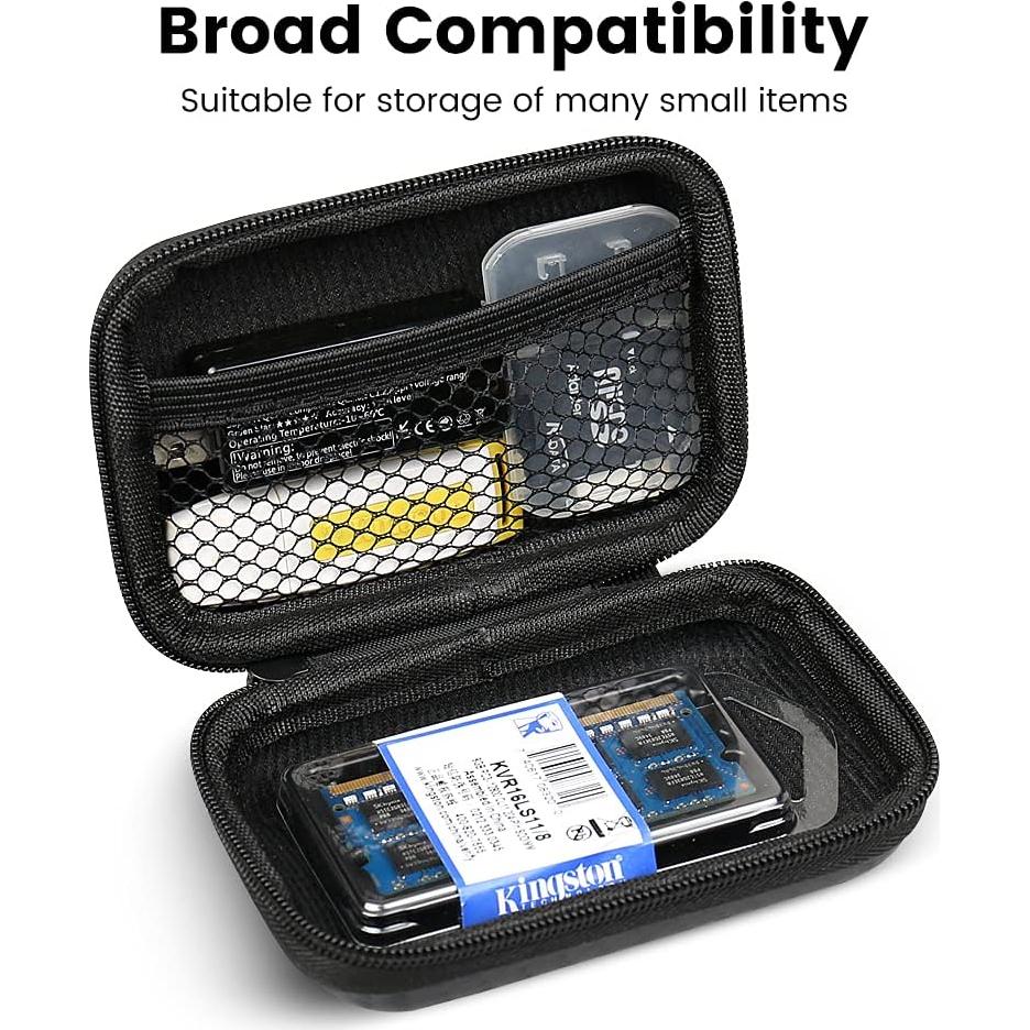 Funda de transporte RISETECH para auriculares y accesorios