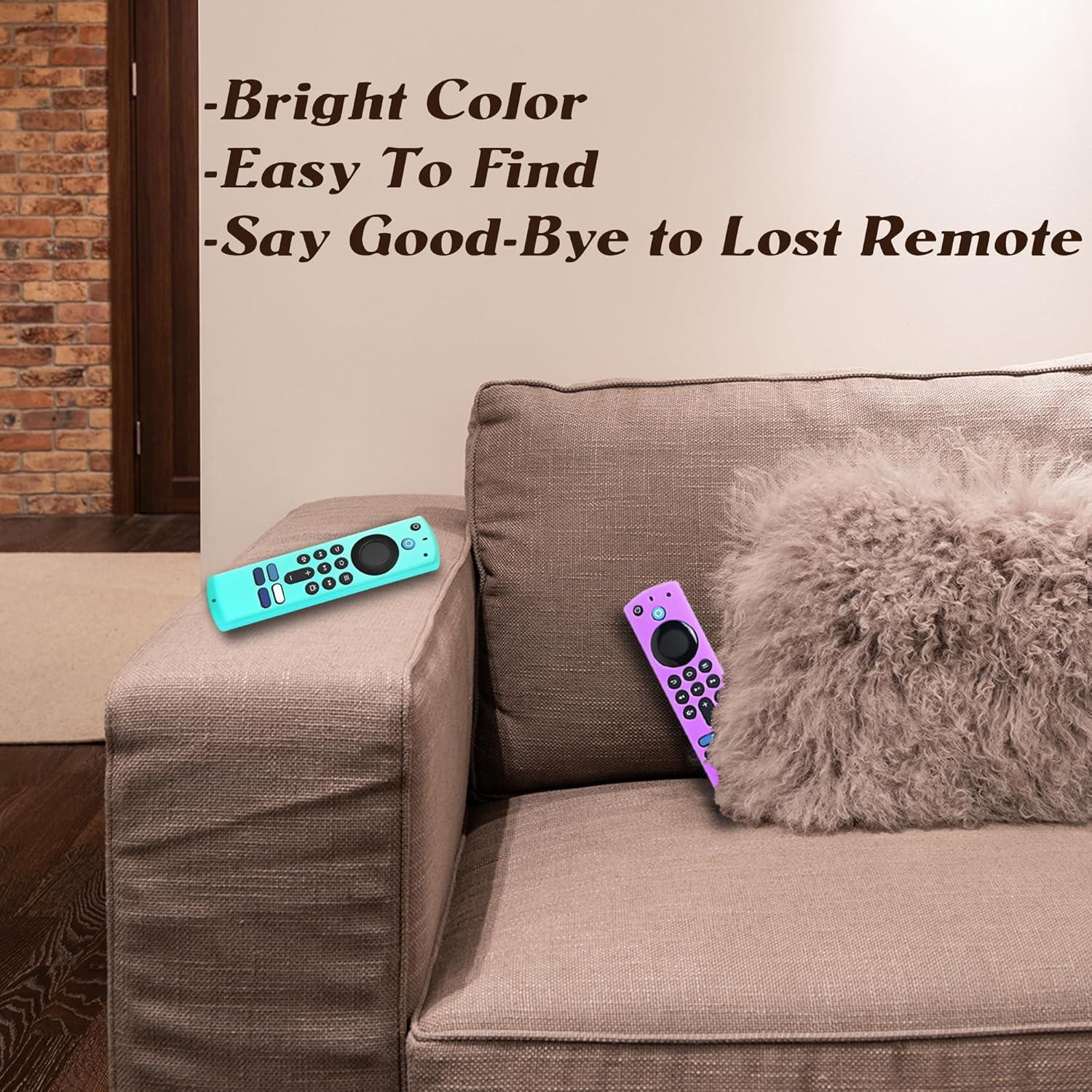 Funda de Silicona Brillante para Control Remoto Firestick 4K